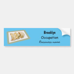 Jiaozi / Chinese dumplings cartoon illustration Bumper Sticker