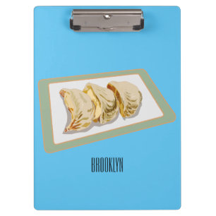Jiaozi / Chinese dumplings cartoon illustration Clipboard