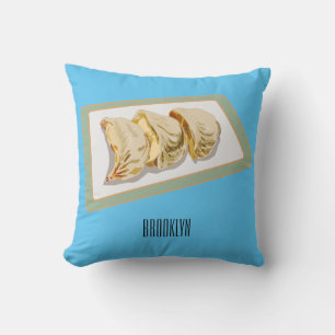 Jiaozi / Chinese dumplings cartoon illustration Cushion