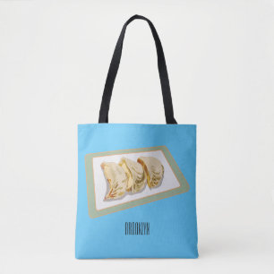 Jiaozi / Chinese dumplings cartoon illustration Tote Bag