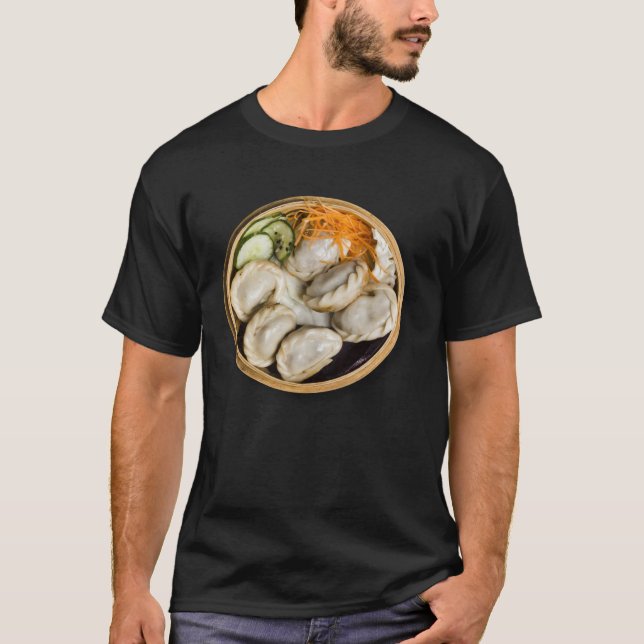 Jiaozi Gyoza Asian Food Last Minute Halloween ON B T-Shirt (Front)
