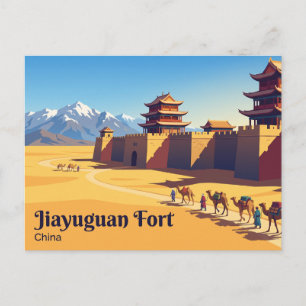Jiayuguan Fort China Postcard