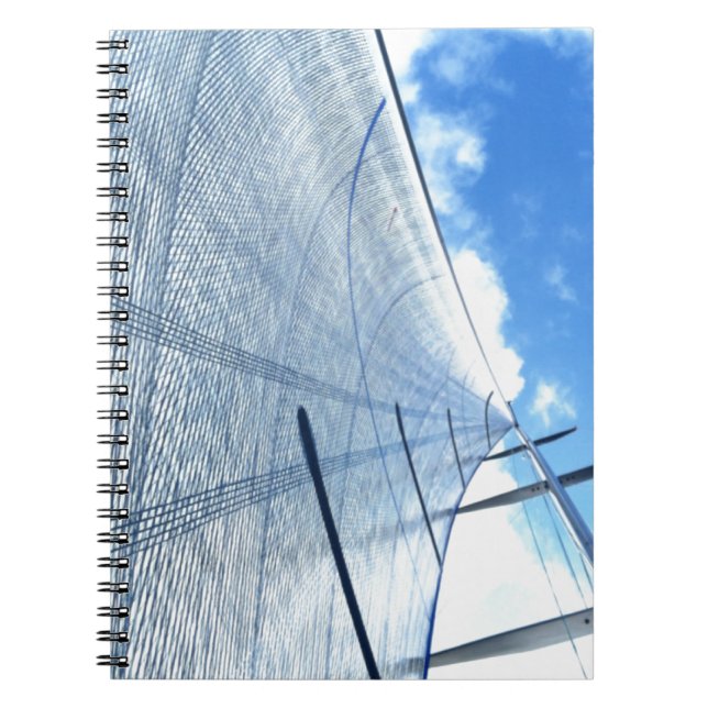 Jib Sail and Blue Sky Sailing Notebook (Front)