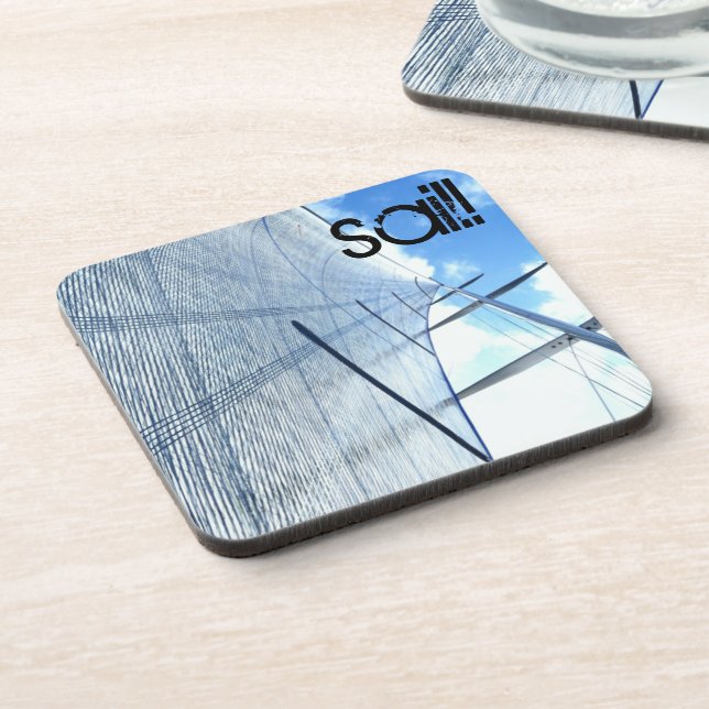 Jib Sail and Mast Picture Coaster (Left Side)
