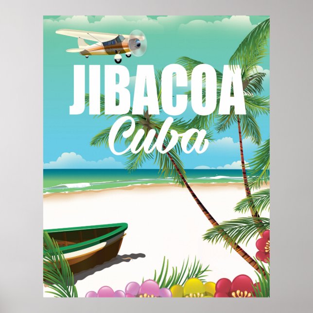 Jibacoa beach vacation poster (Front)