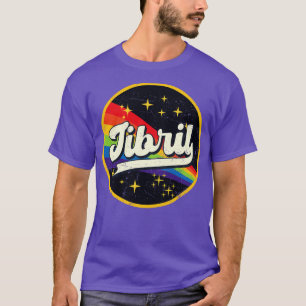 Jibril Rainbow In Space Vintage GrungeStyle T-Shirt