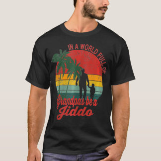 Jiddo Arab Grandfather  Arabic Grandpa Father's Da T-Shirt