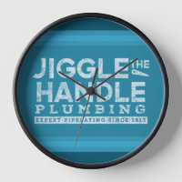 Jiggle the Handle Plumbing White Gfx Blue Stripes