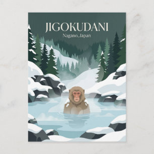 Jigokudani Monkey Park Japan Postcard