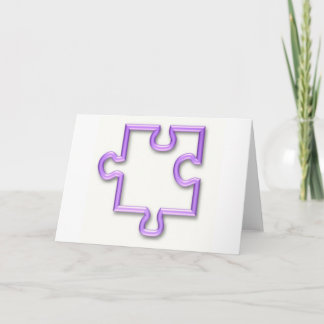 Jigsaw Cutout Greeting Card