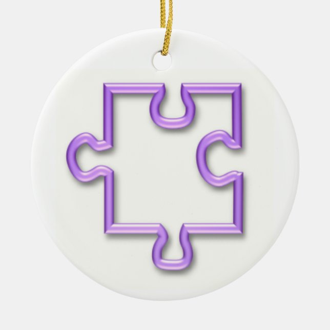 Jigsaw Cutout Ornament (Front)