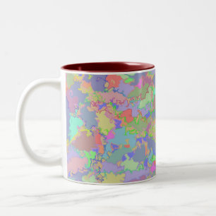 Jigsaw Design Two-Tone Coffee Mug