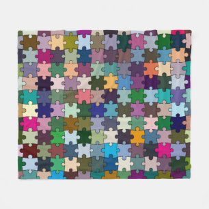 Jigsaw Fleece Blanket
