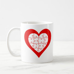 Jigsaw Heart Coffee Mug