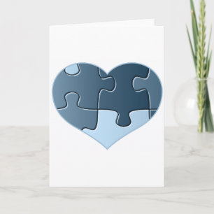 Jigsaw Heart Greeting Card