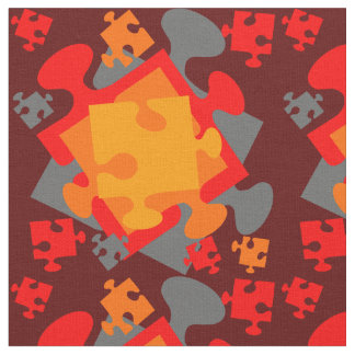 Jigsaw Jumble Fabric