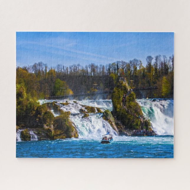 Jigsaw of Rhine falls WaterfallS Switzerland. Puzzle (Horizontal)