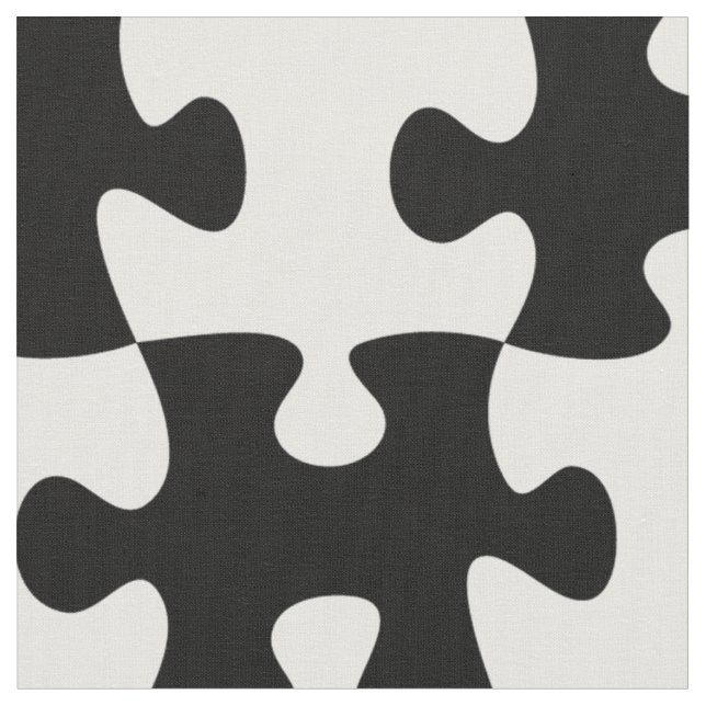 Jigsaw pattern fabric (Close Up)
