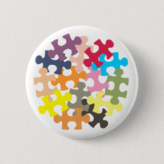 Jigsaw Pieces Button Badge