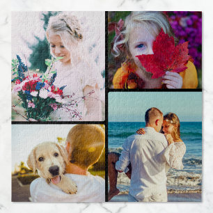 Jigsaw Puzzle 4 Photos Rounded