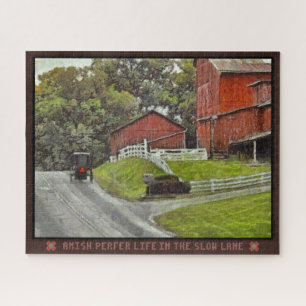 Jigsaw Puzzle Amish Prefer Life In The Slow Lane