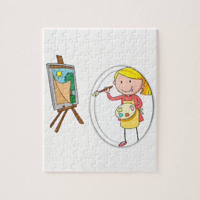 Jigsaw Puzzle Artist (Vertical)