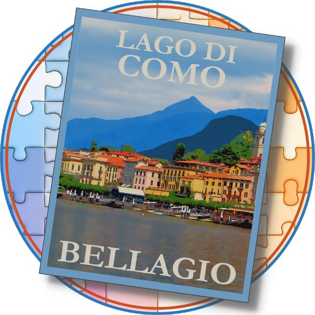JIGSAW PUZZLE - Bellagio Italy Travel Poster (Creator Uploaded)