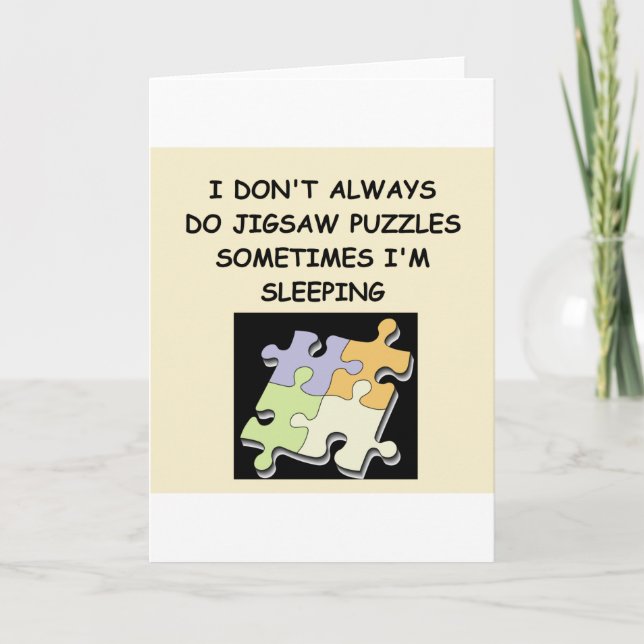 jigsaw puzzle card (Front)