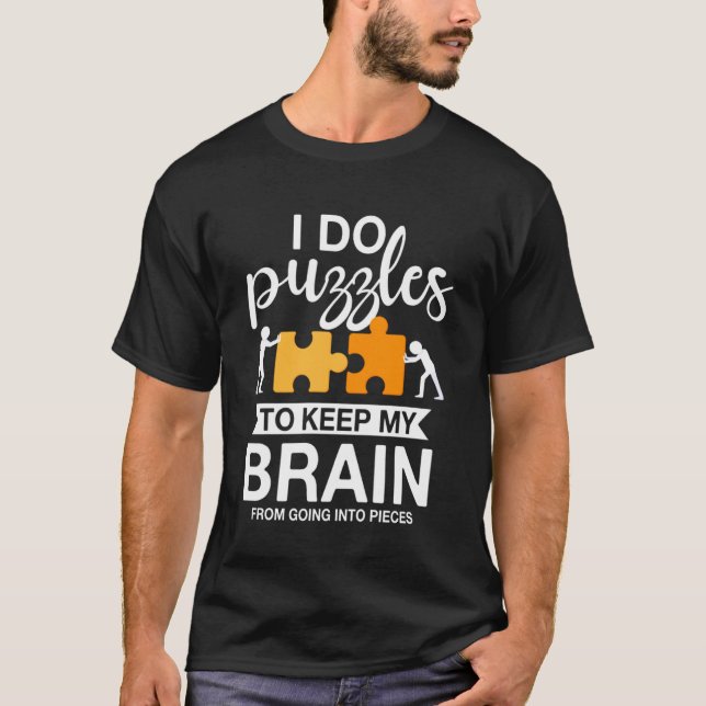 Jigsaw Puzzle  Costume For Puzzler T-Shirt (Front)