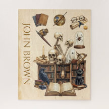 Jigsaw Puzzle Dark Academia Gothic Personalised