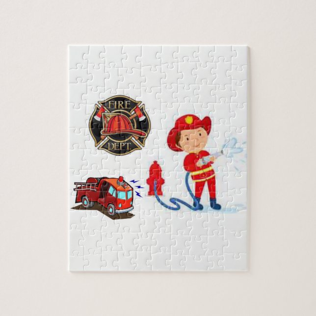 Jigsaw Puzzle Fireman (Vertical)