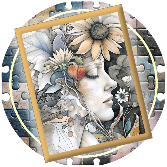 JIGSAW PUZZLE - Flower Girl #1 (Creator Uploaded)