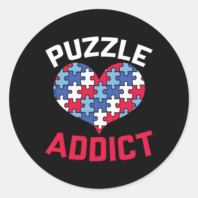 Jigsaw Puzzle Master Puzzle Classic Round Sticker (Front)