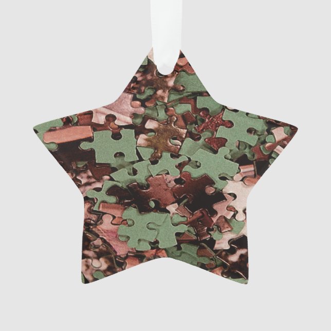 Jigsaw Puzzle Novelty Ornament (Front)