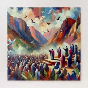 Jigsaw Puzzle of Jesus Christ Sermon on the Mount