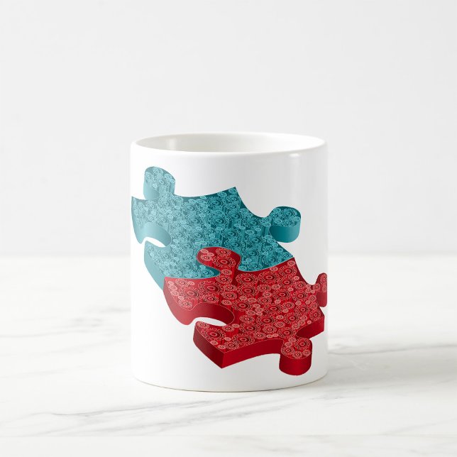 Jigsaw Puzzle Pieces Coffee Mug (Creator Uploaded)