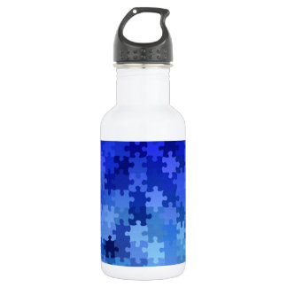 Jigsaw Puzzle Pieces Design 532 Ml Water Bottle