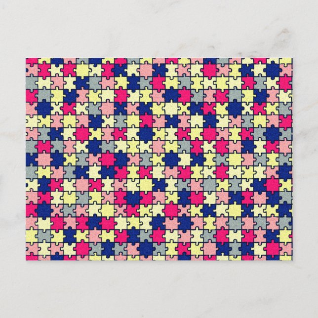 Jigsaw Puzzle Postcard (Front)