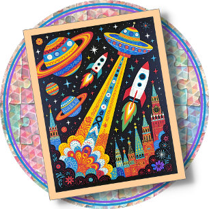 JIGSAW PUZZLE - Retro Space