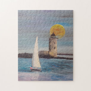 Jigsaw Puzzle Sailing Boat by JP Denyer