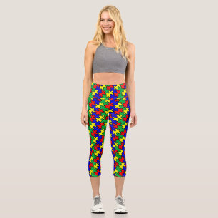 Jigsaw Puzzle Seamless Pattern-22675 Capri Leggings