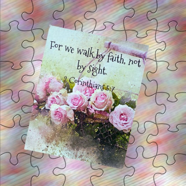 Jigsaw Puzzle, Walk By Faith Scripture Puzzle (Creator Uploaded)