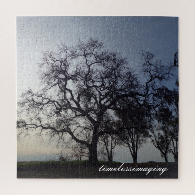 Jigsaw Puzzle with Larg Tree.  (Vertical)