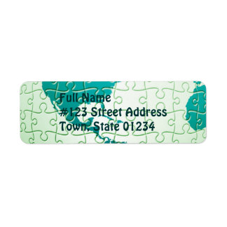 Jigsaw Puzzle World Mailing Label Return Address Label