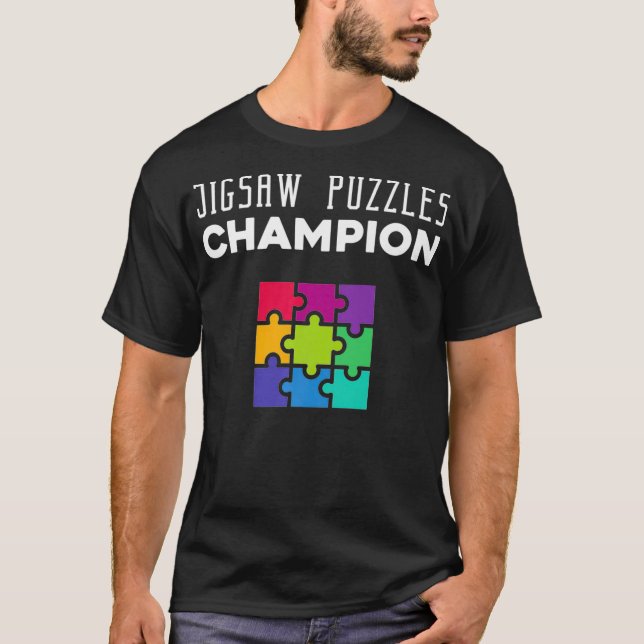 Jigsaw Puzzles Champion Jigsaw Puzzle Premium1  T-Shirt (Front)