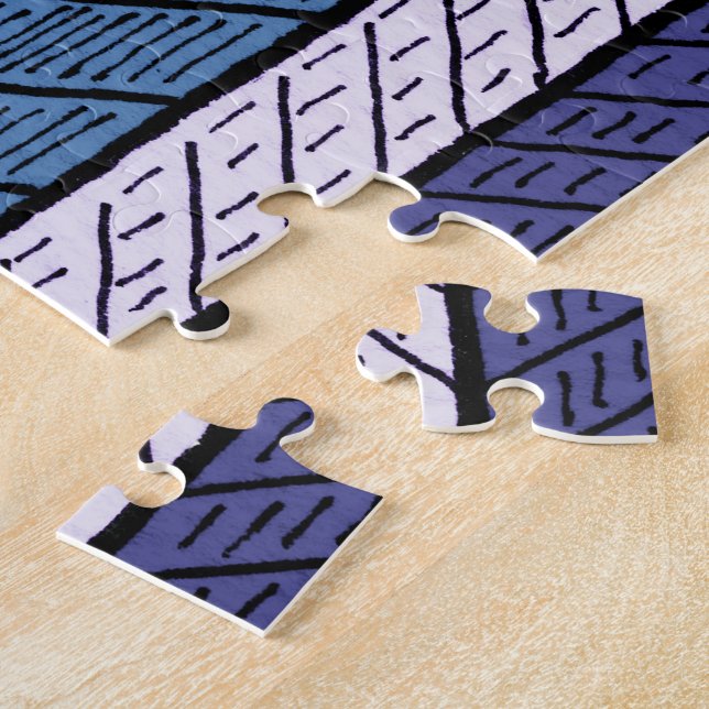 Jigsaw puzzles with a schematic city graphic (Side)