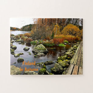 Jigsaw Travel, Finland In Autumn, Trailside Jigsaw Puzzle
