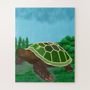 Jigsaw Turtle. Puzzle