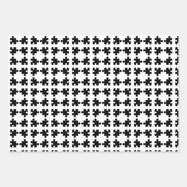 jigsaw wrapping paper sheet (Front)