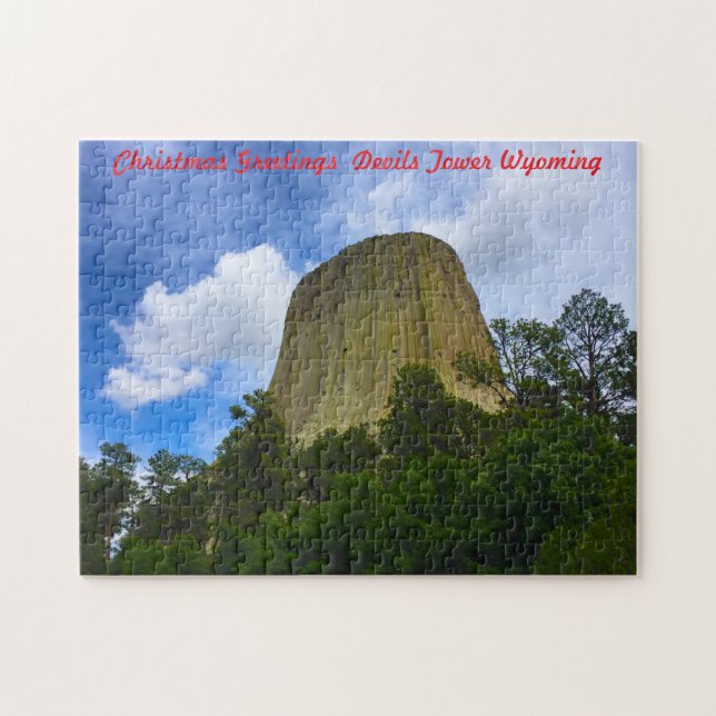 Jigsaws Devils Tower Wyoming USA. Jigsaw Puzzle (Horizontal)